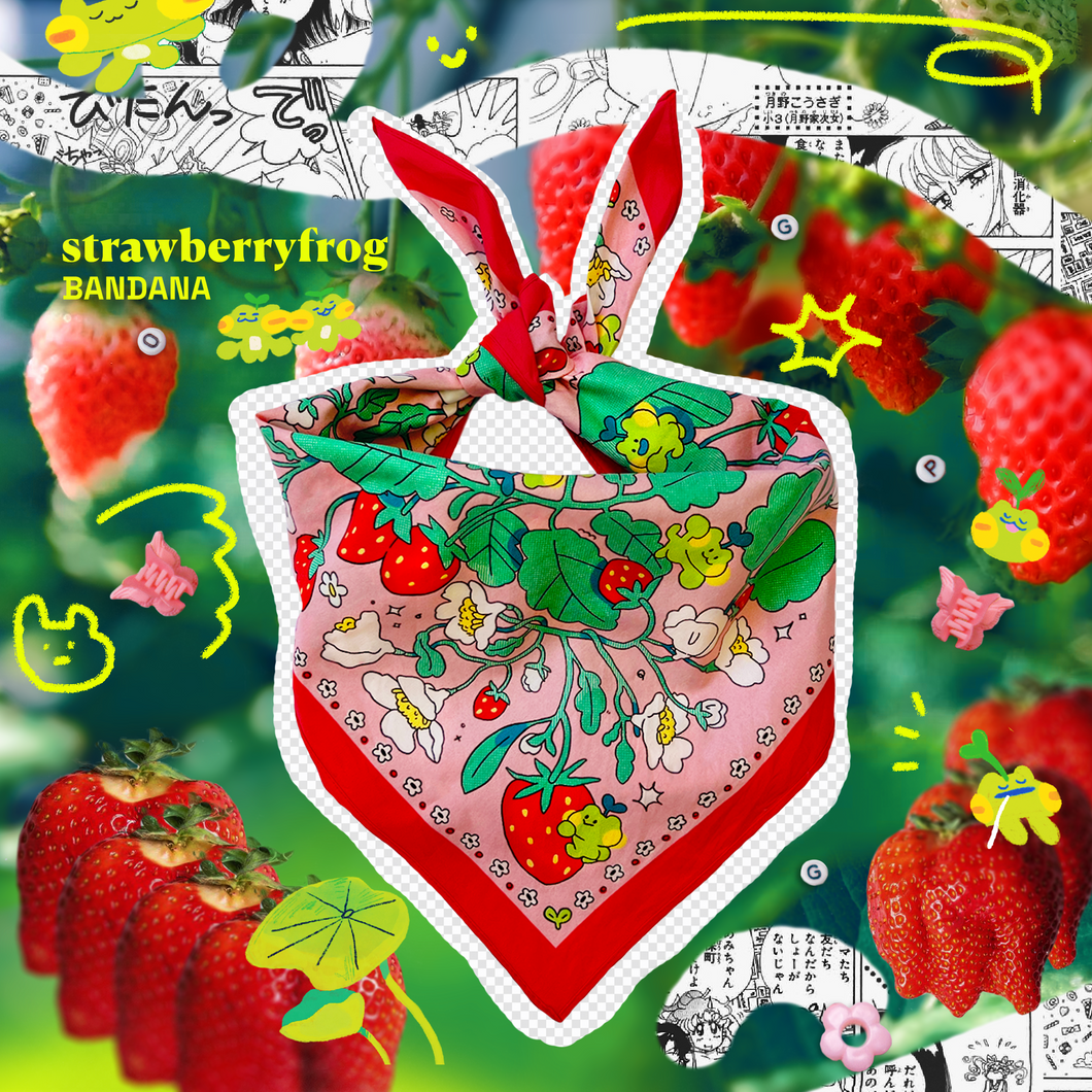 Strawberry Froggy ✿ Bandana