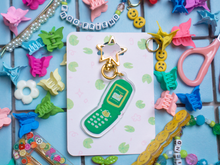 Load image into Gallery viewer, Froggy Flip Phone ✿ Keychain
