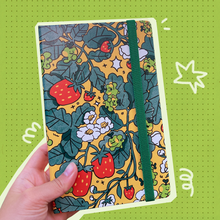 Load image into Gallery viewer, Yellow Strawberry Notebook ✿ Dot Grid A5
