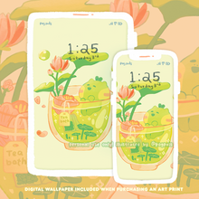 Load image into Gallery viewer, Matcha Spa Latte ✿ Art Print
