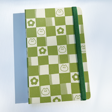 Load image into Gallery viewer, Matcha Latte Checkered Notebook ✿ Dot Grid A5
