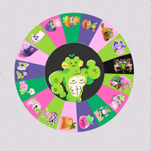 Load image into Gallery viewer, Spin the Wheel ✿ Poggy Avatar Sticker
