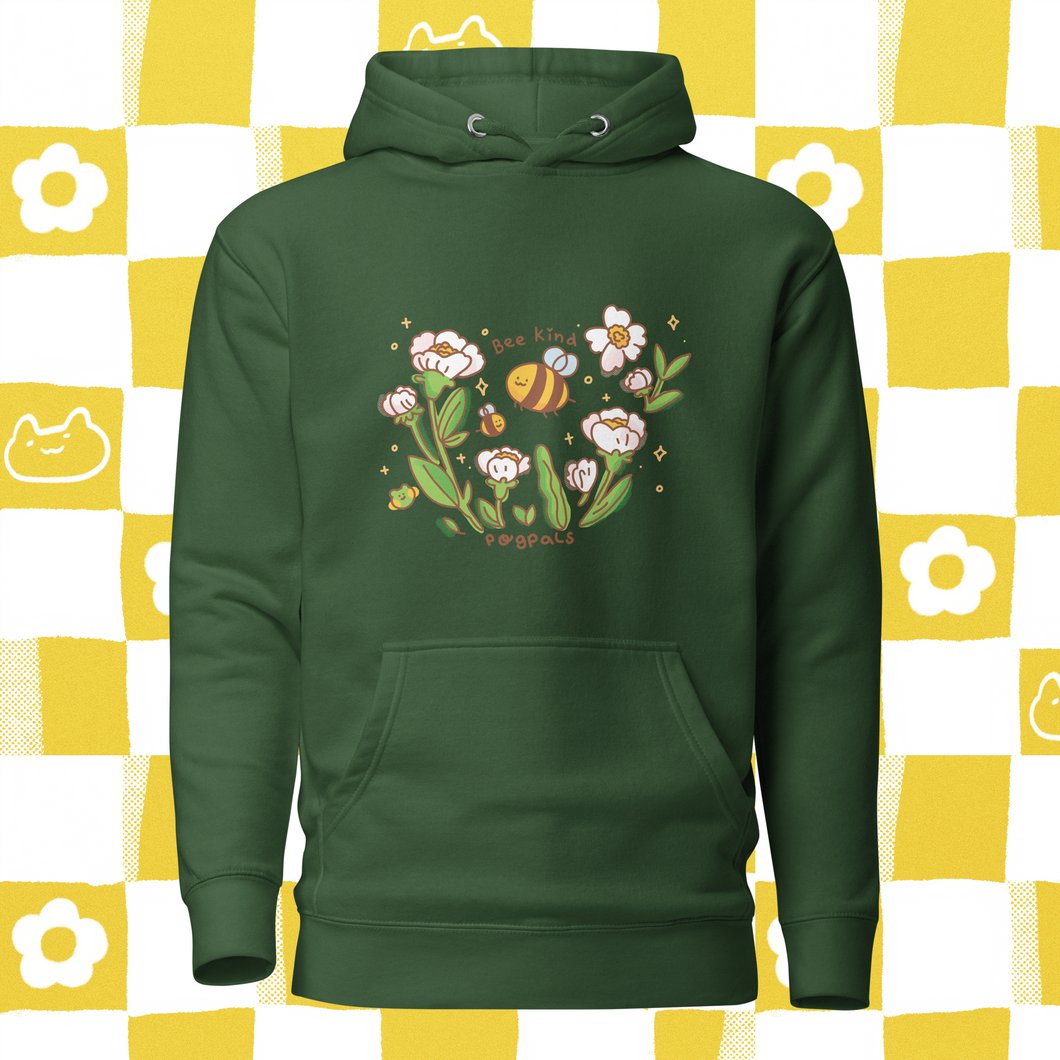 Bee Kind Green ✿ Unisex Soft Hoodie