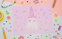 Load image into Gallery viewer, Cute Boo Art Print
