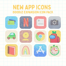 Load image into Gallery viewer, EXPANSION - Doodle Icon Pack
