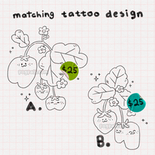 Load image into Gallery viewer, Matching Tattoo ✿ Strawberry Besties

