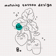 Load image into Gallery viewer, Matching Tattoo ✿ Strawberry Besties
