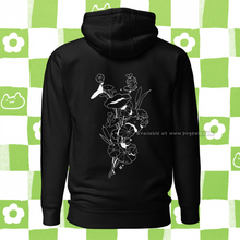 Load image into Gallery viewer, Pond Plants ✿ Unisex Soft Black Hoodie
